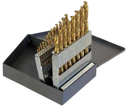 Jobber Drill Bit Set, List # 150ASP, 21 Pc