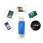 Tipo C Memoria USB 128gb, Pen Drive USB C 128 GB 2 en 1 Tipo C Y USB 2.0 Memoria Flash 128gb para Smartphones Android, Windows, Android, Pc, Tabletas, Almacenamiento DE Datos Externo Etc (Azul)