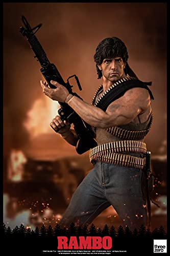 Threezero Rambo: First Blood John Rambo 1:6 Scale Collectible Figure,Multicolor #TOP6