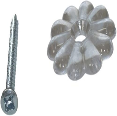 Miniatura 2 de AP Products, rosetones con tornillo, paquete de 100 unidades, Blanco