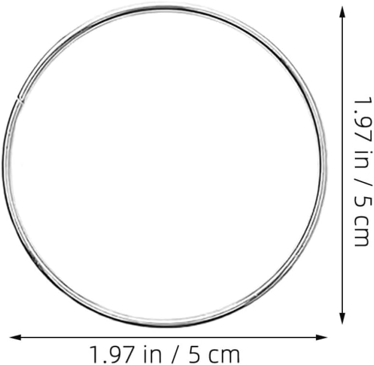 20pcs Metal Craft Hoops for DIY Dreamcatchers and Hanging Plants
