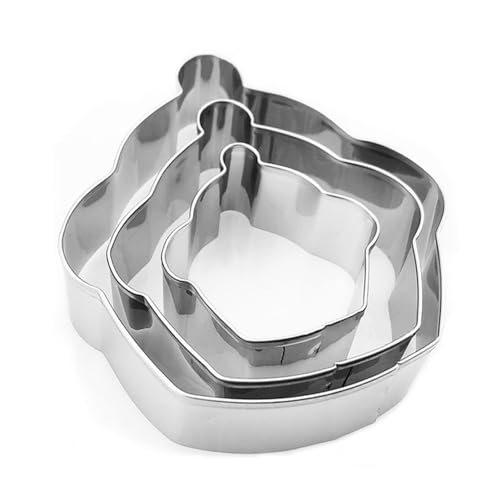 Set di formine per biscotti, in acciaio inox, con cornice per placche, fondente, stampo da forno, strumento da forno per torte, fondente, pasta di zucchero, pasticceria, decorazione da forno