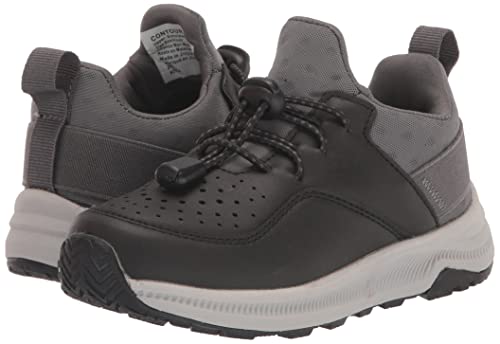 Deer Stags Boy's Contour Jr Sneaker, Black/Grey, 5 Big Kid #TOP6