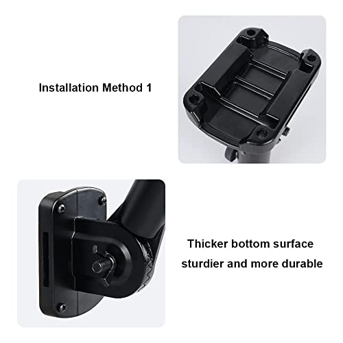 Esttop Flag Pole Holder Bracket, Multi-Position Mounting Bracket With Hardwares For Outside, Premium Aluminum Alloy Water Resistant Rust Free Flagpole Holder For House(Black) #TOP3