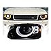 OFABNLJO 2PC Car Lights Compatible For Range Rover LED Headlight 2005 2006 2007-2013 Range Rover sport Head Lamp Drl Projector Lens Auto Accessories(SPORT STYLE_2005-2009)