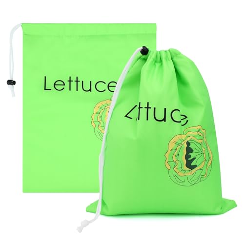 Bekecidi Yellow Banana Bag and Green Lettuce Bags, Vegetable Storage