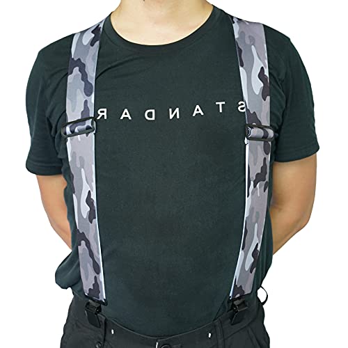 Mens Suspenders 2" Wide Adjustable And Elastic Braces X Shape With Very Strong Clips - Gifts For Dad Husband Boyfriend,Gadgets For Men Tools #TOP2