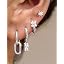 Silver - Trendy Earrings Set - Top Pick
