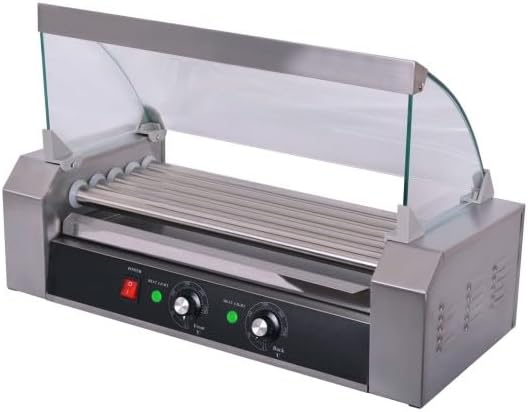 CAC China HDRS-05 Hot Dog Roller Grill, 5-Roller 110V/700W - 1 set