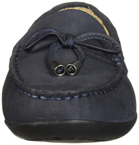Driver Club Usa Unisex Leather Made In Brazil Nantucket 2.0 Tiebow Driver Loafer, Navy Nubuck, 2 M Us Little Kid #TOP1