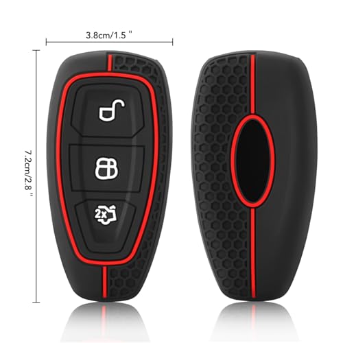 Housse télécommande pour Ford C-Max Mondeo protection clé noire - 4