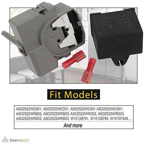 Seentech 2319792 W10197428 W10189190 Tsd2 Overload And Start Relay & Compressor Run Capacitor By Seentech - Compatible With Whirlpool Kenmore Refrigerators thumb #5