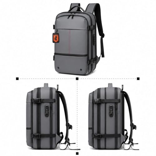 Image of KARRIER Vacuum Compression Backpack for Men & Women - 3-in-1 Travel Bag with Built-In Compression System, 17.3 inch Laptop Sleeve & Cabin-Friendly Design