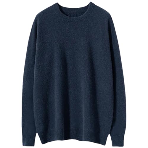 Men's Cashmere Sweater Crewneck Casual Autumn Winter Warm Cashmere Pullover Sweater