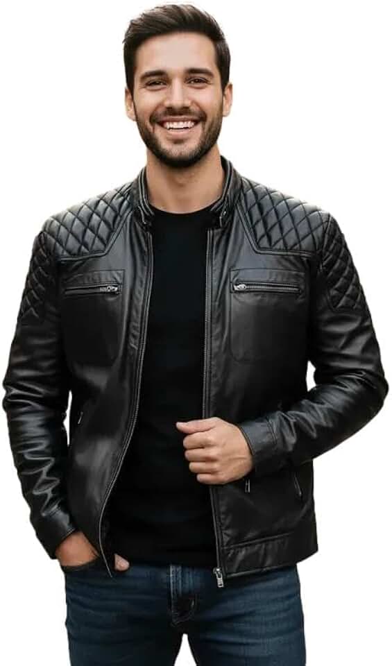 JAQUETA MASCULINA ESPORTIVA ADJAN COUROS LEGITIMO (BR, Alfa, XGG, Regular, Regular)