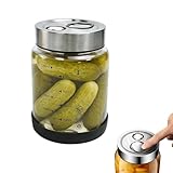 ZXBBTZ Tarro de Fermentación con Válvula de Ventilación 1L, Tarro Cristal con Tapa 1l para Fermentar, Recipiente Hermético para Kimchi, Vaso de Fermentación para Chucrut pepinos y Encurtidos