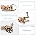DELORIGIN 3 Colors Rope Bell Pull, Cotton Bell Pendant Decoration with Alloy Clasps 3pcs Fancy Ropework Bells Rope 19cm Keychain Small Bells Kont for Keychain Christmas Home Decor Gifts