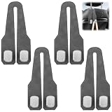 4Pcs Ganchos para Asiento de Coches, Ganchos Dobles para Asiento Trasero, Universal Gancho para Reposacabezas Coche Giratorio 360°, Multifuncionales Gancho para Asientos de Coche para Colgar Bolsas