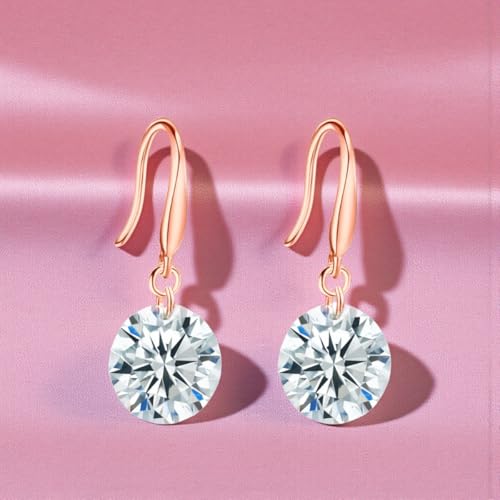 Image of Nilu's Collection Enchanting Light Weight Cubic Zircon Crystal Drop Earrings for Women and Girls, for Daily Use, Office Use