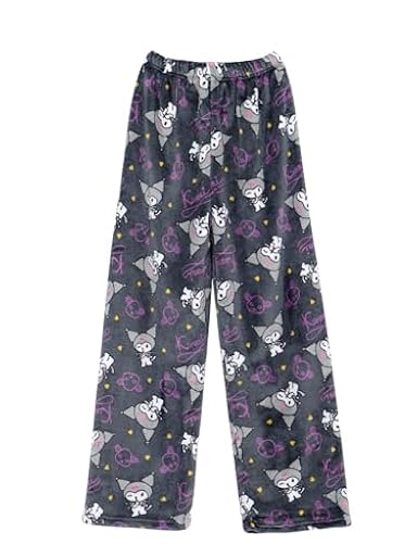 WANHONGYUE Kuromi Pantalón de Pijama de Franela Mujer Niña Cartoon Pantalones Largos Invierno Ropa de Domir Pantalones Casuales de Forro Polar, Colour/1, XL | Ya disponible en tu tienda friki favorita! En mundofriki.es! WANHONGYUE Kuromi Pantalón de Pijama de Franela Mujer Niña Cartoon Pantalones Largos Invierno Ropa de Domir Pantalones Casuales de Forro Polar, Colour/1, XL | Ya disponible en tu tienda friki favorita! En mundofriki.es!