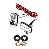 Washer Nozzles, LED Auto Windshield Nozzle Washer Wiper Jet Water Spray Nozzle Spout with LED Light 12V (Color : Blue)