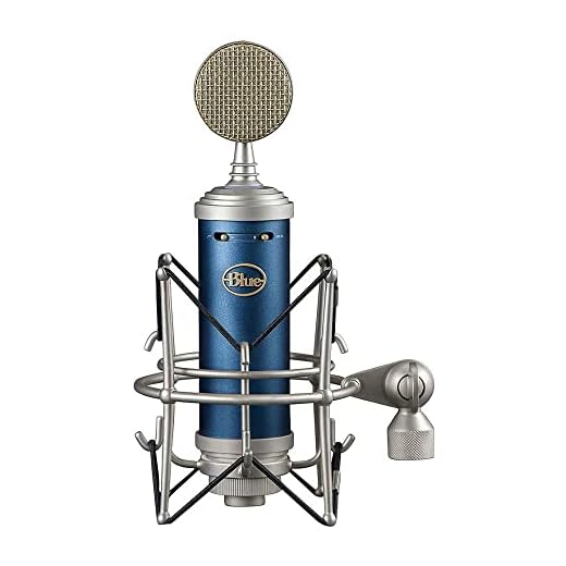 Logitech for Creators BlueBluebird SL XLRCardioid Condenser Microphone for ProRecording,Streaming,Podcasting,Gaming,Mic with Large Diaphragm,Shockmount,Modern Crystal-Clear Sound,Protective Case-Blue
