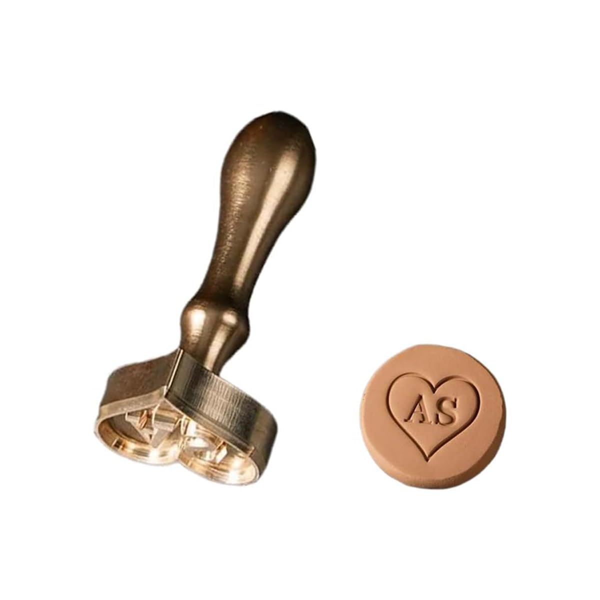 Ryttgop Gold Pottery Stamp With Initials - Personalized Pottery Letter Stamps, Custom Ceramics Stamps, Clay Signature Mold, Handcrafted Tool For Teacher Artist Clay Lover