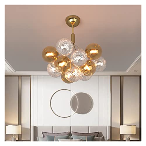 Lampe suspendue LED en cristal G9 avec diffuseur boule de verre anti-reflet - 5