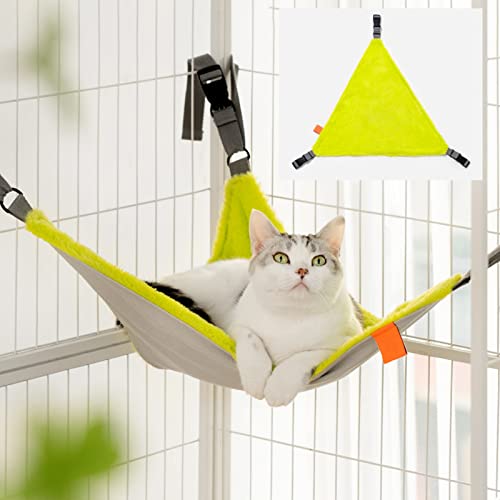 Rede Suspensa Reversível Para Gatos, Rede Macia E Respirável Para Animais De Estimação, Com Alças Aj