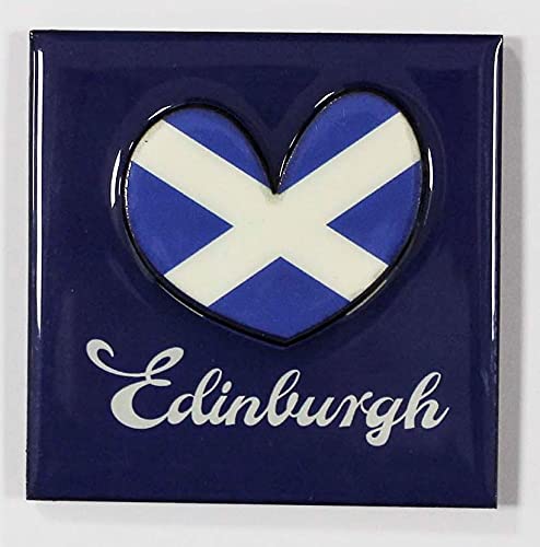Must Have Souvenirs Edinburgh Saltire Heart Scotland Scottish Pu Fridge Magnet Lion Rampant Tartan 3D Epoxy Thistle Edinburgh (Edinburgh Saltire Heart)