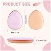 6Pcs Mini Makeup Puff, Wet & Dry Drop-Shape Face Powder Puff with Small Case, Refined Mini Finger Puff for Under Eyes, Concealer, Highlight, Shadow, Powder Blusher, Powder (blue)