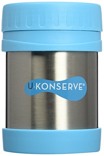 U Konserve - Insulated Food Jar, Keeps Foods and Liquids Hot or Cold for Hours, Double-Walled and Vacuum Insulated, Dishwasher Safe (Turquoise), 12-Ounce