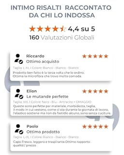 Risalti Slip Uomo Microfibra 3 pz - Mutande Uomo Elasticizzate e Traspiranti, Mutande Senza Cuciture ed Etichette più Morbide del Cotone, Slip Intimo Comodo - Made in Italy