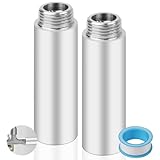 Packungsinhalt：Sie erhalten 2 stück hahnverlängerung 1/2（1/2 Zoll x 80mm),außengewinde: 1/2