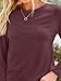 AUTOMET Long Sleeve Shirts for Women Business Casual Tops Fall Fashion Clothes Workout Plus Size Teacher Winter Outfits 2025 01wine Red L