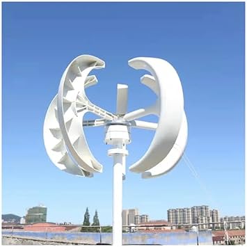 5KW 3KW Vertical Axis Wind Turbine Generator with MPPT Controller - Efficient Permanent Magnet Energy Solution for Home, Farm, and Industrial Use Red, Model 2, 24V, 3KW