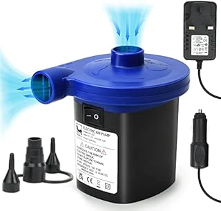 DiiDa Electric Air Pump Portable Camping Quick Pumps Air Inflator/Deflator for inflatables