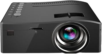 TOEWOE Mini Projector, Portable Movie Projector, Home Projector, 1080P Video Projector, Compatible with HDMI, USB, Audio, TF Card, AV