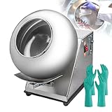 【Estructura De Acero Inoxidable】La máquina de recubrimiento de azúcar está hecha de acero inoxidable, con un cuerpo liso que es resistente a la corrosión. El diámetro del fondo de la olla es de 300 mm, lo que puede acomodar más materiales a la vez; también hay grandes orificios de disipación de calor en el costado para disipar el calor de manera oportuna.