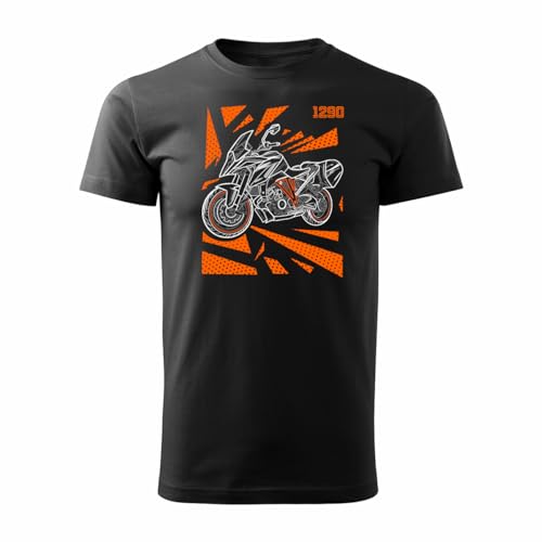 Motorrad T-Shirt Tshirt 1290 Super Duke GT Adventure v1 (DE/NL/SE/PL, Alphanumerisch, XL, Regular, Regular, Schwarz)