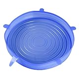 【Seguridad y respetuoso con el medio ambiente】 Estas tapas de silicona para alimentos están hechas de silicona de grado alimenticio, 100% seguro y saludable, inofensivo para el cuerpo humano. Simplemente coloque la tapa de silicona para cubrir su comida y caliéntela en el horno o microondas.