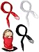 Produktbild Sunnysam 3 Pezzi Chiffon Sciarpe Quadrato Sciarpa Sheer Collo Sciarpe per Signora Ragazze Donne Decorazione, 26 x 26 Pollici (Nero, Rosso, Bianco)