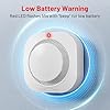 Hilmon Smoke Alarm Fire Detector,Battery Operated Photoelectric Smoke Detector with Test Button and Low Battery Warning, Fire Alarms Smoke Detectors for Home, 6 Pack #5