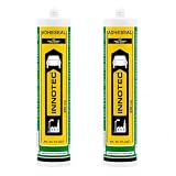 2 pezzi Innotec Adheseal nero adesivo e sigillante a base di polimeri MS – Aderente anche a materiali delicati – Verniciabile bagnato – 290 ml Adheseal sigillante elastico permanente