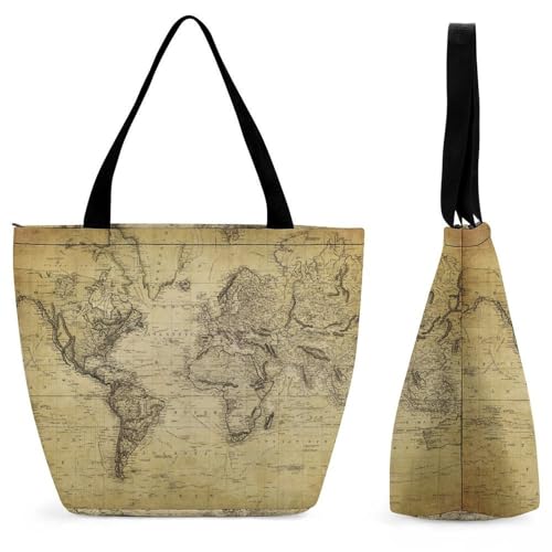 Sac à bandoulière carte vintage le compagnon idéal de vos voyages et sorties