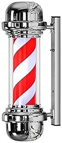 Lumière murale extérieure design rotatif rouge blanc pour enseigne barber haut de gamme