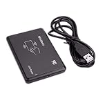 Hailege 125Khz EM4100 USB RFID ID Card Reader Swipe Card Reader Plug and Play Read the top 10 Digital Bit With USB Cable (Only Read 125kHz ID Card, Cannot Read IC Card. See Safety documents)