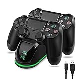 TGJOR PS4 Controller Charger - DualShock 4 PS4 Wireless Controller USB High-Speed Charging Dock, Playstation 4 Charging Station for Sony Playstation4 / PS4 / PS4 Slim / PS4 Pro Wireless Controller