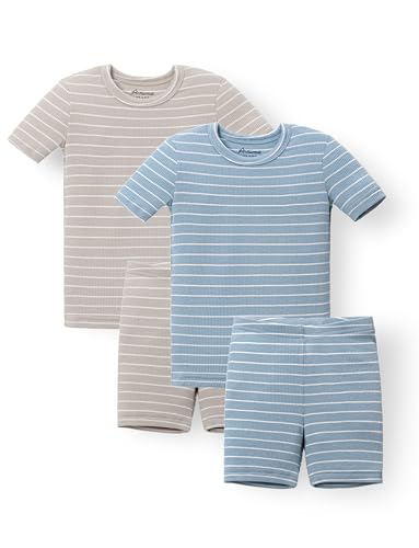 Stripe Pattern Baby Pajama Set - AVAUMA