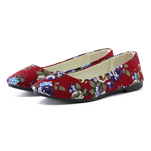 Sapatos casuais femininos moda outono e inverno confortável leve cor rosa bico fino mocassins femini